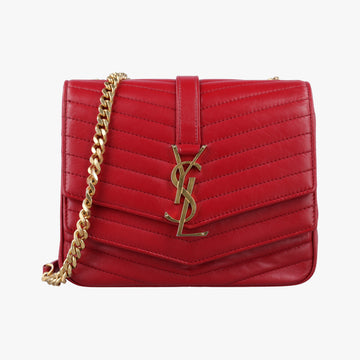 SULPICE Red Leather 532662 YSL532662.0518スルピス レッド レザー 532662 YSL532662.0518