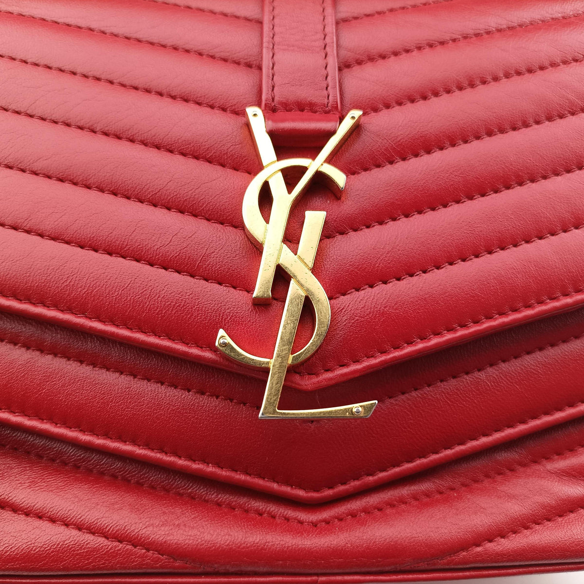 SULPICE Red Leather 532662 YSL532662.0518スルピス レッド レザー 532662 YSL532662.0518