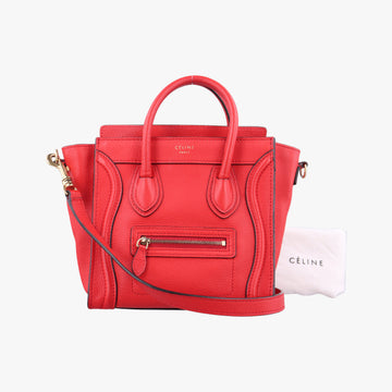 luggage nano shopper Red Leather S-SA-0191 S-MM-1111ラゲージナノショッパー レッド レザー S-SA-0191 S-MM-1111