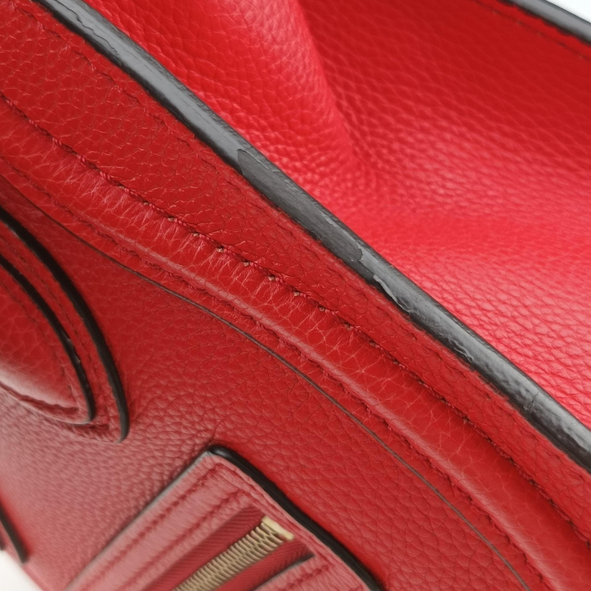 luggage nano shopper Red Leather S-SA-0191 S-MM-1111ラゲージナノショッパー レッド レザー S-SA-0191 S-MM-1111