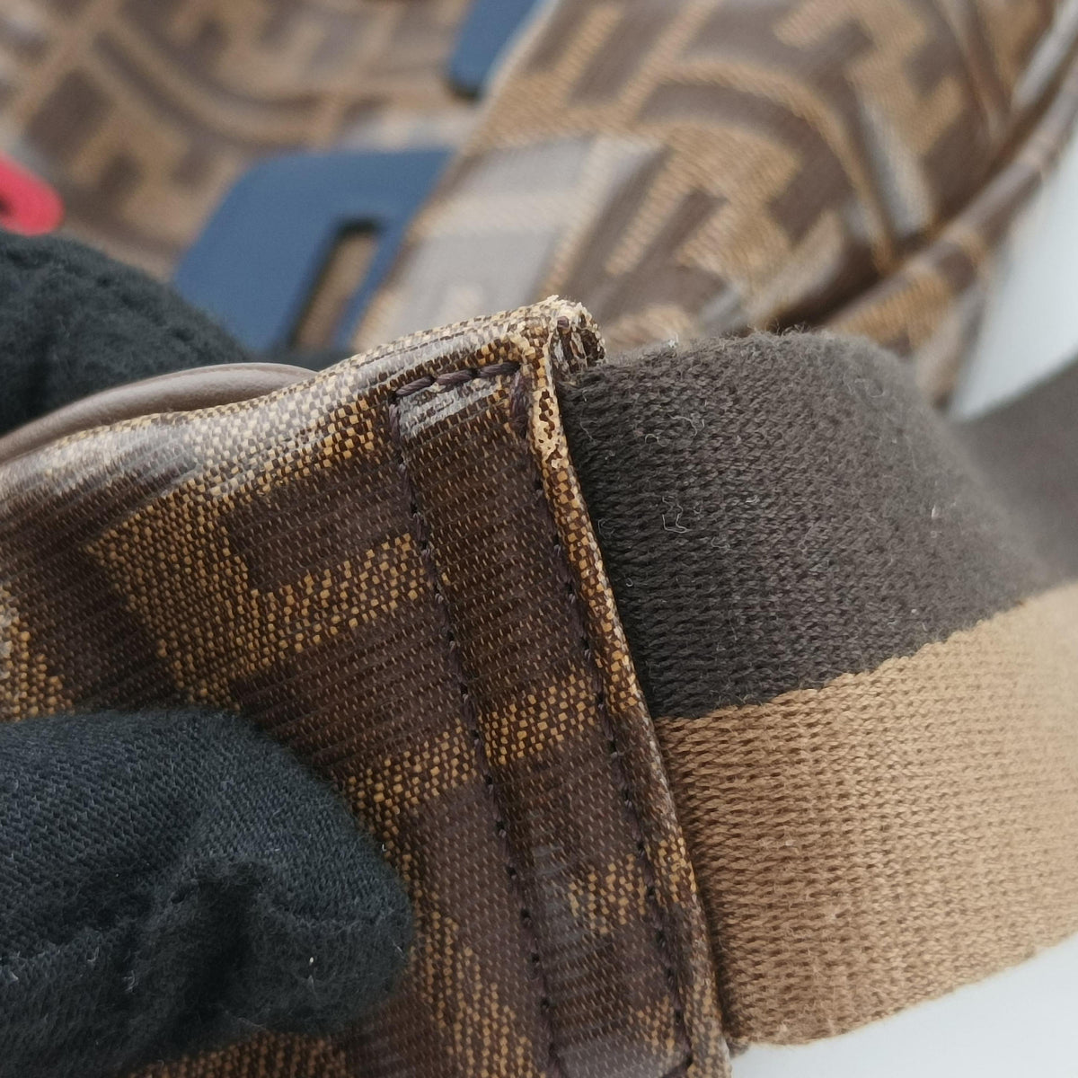 Fila Collaboration Zucca Pattern Logomania Brown PVC coated canvas 7VA434 7VA434 A5N7 198-8241ズッカ柄 ダイアゴナル FILAコラボ ブラウン PVCコーティングキャンバス 7VA434 7VA434 A5N7 198-8241