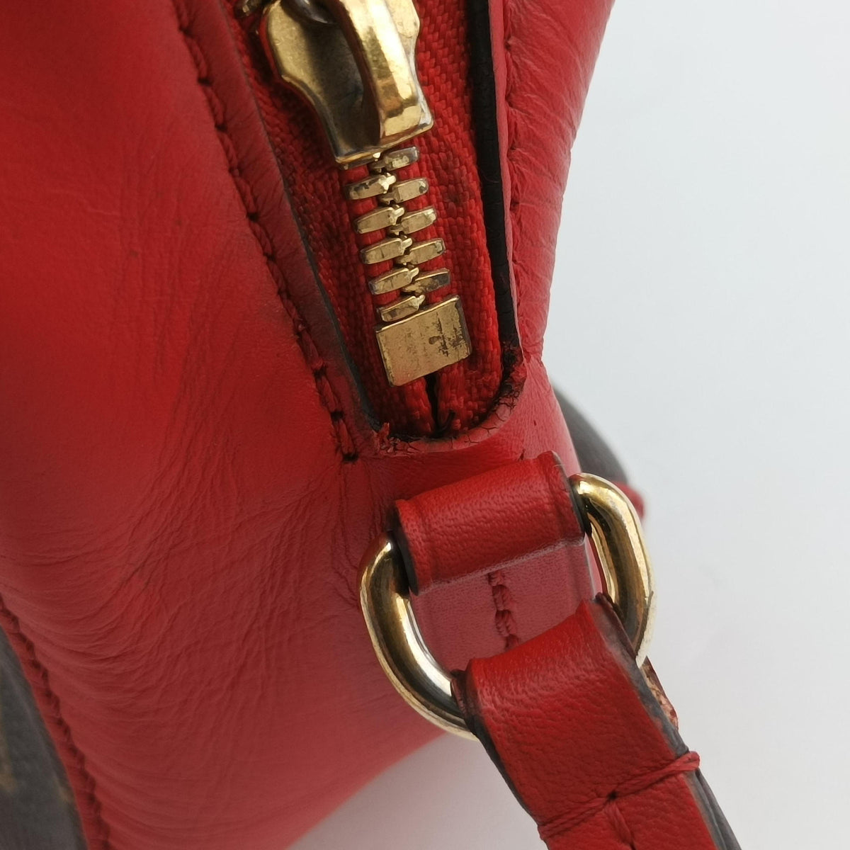 SAINTONGE brown×COQUELICOT Monogram Canvas×calf leather M43556 AH3178サントンジュ モノグラム/ブラウン×コクリコ モノグラムキャンバス×カーフレザー M43556 AH3178