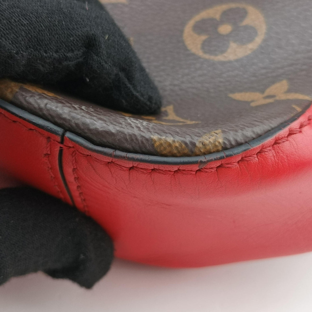 SAINTONGE brown×COQUELICOT Monogram Canvas×calf leather M43556 AH3178サントンジュ モノグラム/ブラウン×コクリコ モノグラムキャンバス×カーフレザー M43556 AH3178