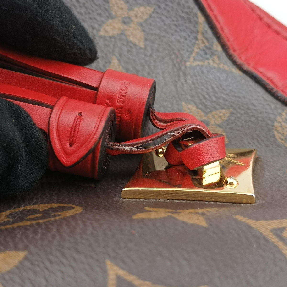 SAINTONGE brown×COQUELICOT Monogram Canvas×calf leather M43556 AH3178サントンジュ モノグラム/ブラウン×コクリコ モノグラムキャンバス×カーフレザー M43556 AH3178