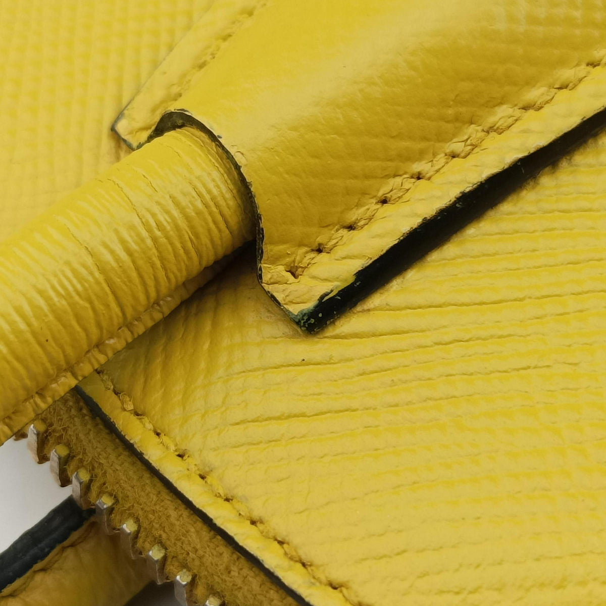 Cuir Top Handle Yellow SAFFIANO Leather BL0902 117クイール トップ ハンドル イエロー サフィアーノレザー BL0902 117