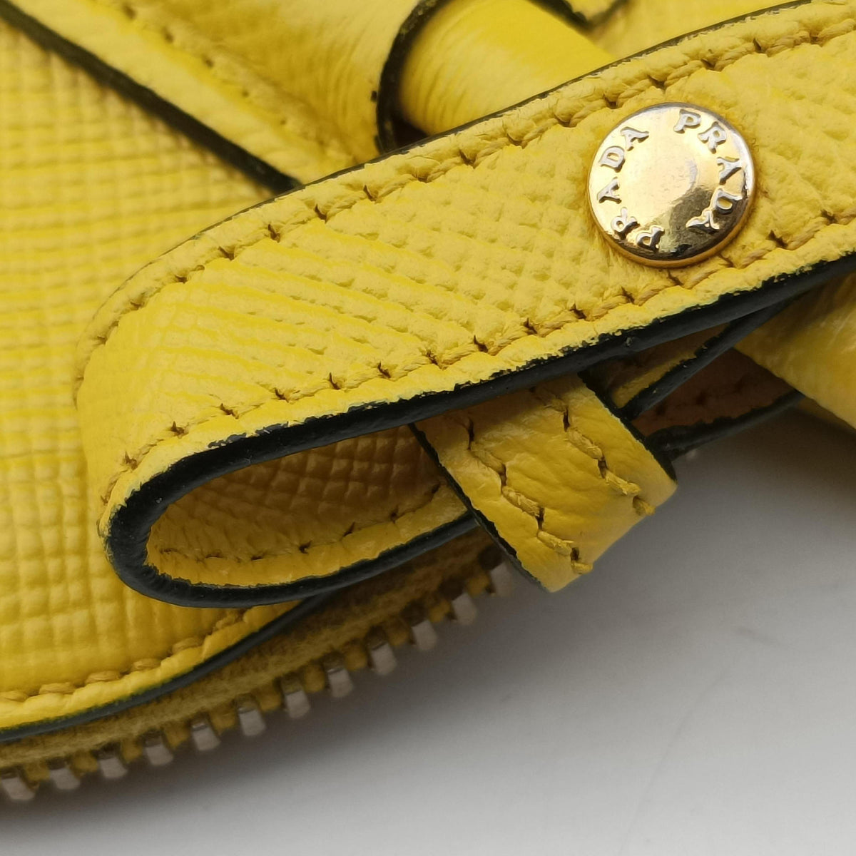 Cuir Top Handle Yellow SAFFIANO Leather BL0902 117クイール トップ ハンドル イエロー サフィアーノレザー BL0902 117