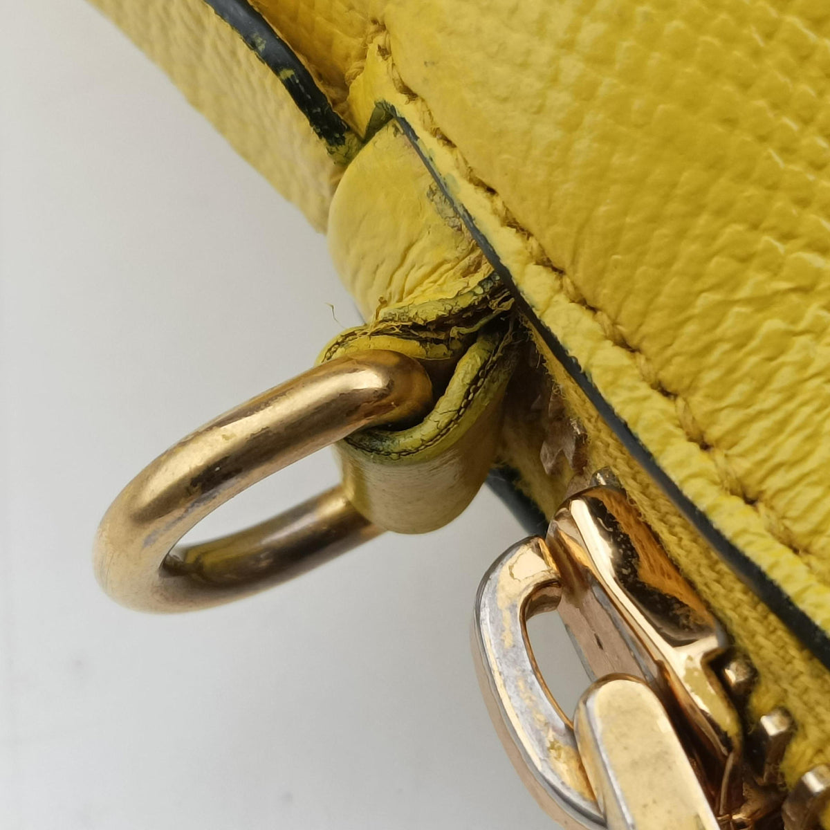 Cuir Top Handle Yellow SAFFIANO Leather BL0902 117クイール トップ ハンドル イエロー サフィアーノレザー BL0902 117