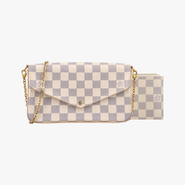Pochette Felicie AZUR Damier Canvas N63106 MI3169 IC Chipポシェットフェリシー アズール ダミエキャンバス N63106 MI3169 ICチップ
