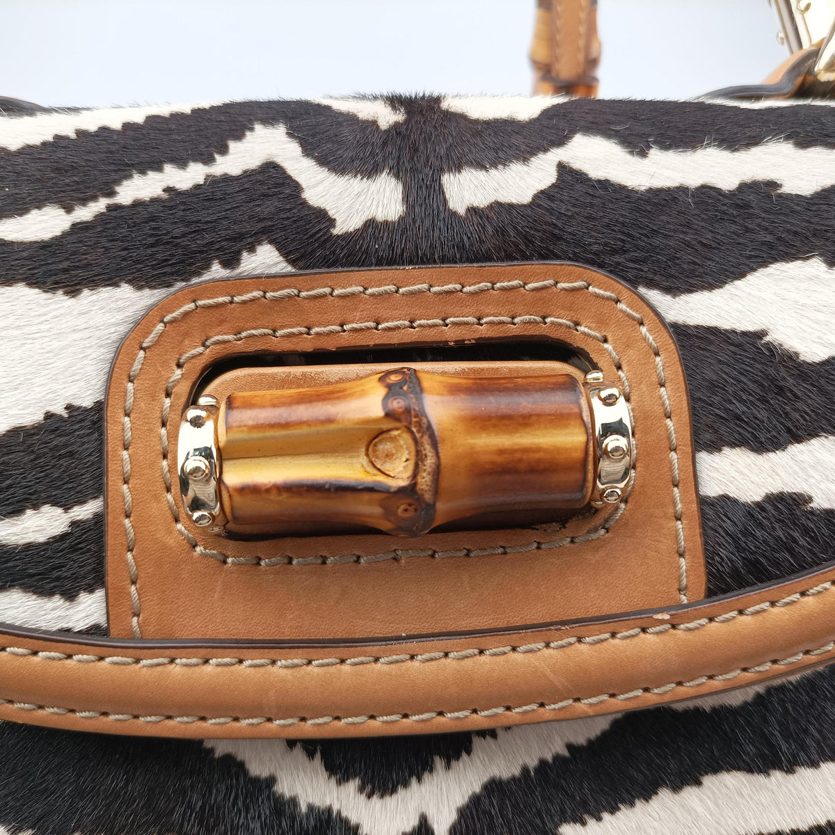 New Bamboo Multicolour ponyhair×leather 254884 B011191041ニューバンブー マルチカラー ハラコ×レザー 254884 B011191041