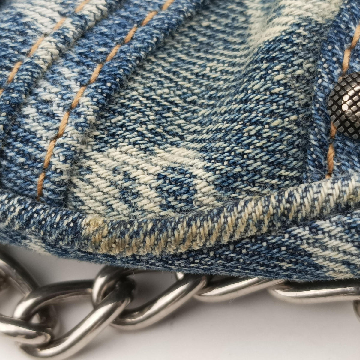 Le Cagole mini Blue denim 695814.4716.P.584046ル カゴール ミニ ブルー デニム 695814.4716.P.584046