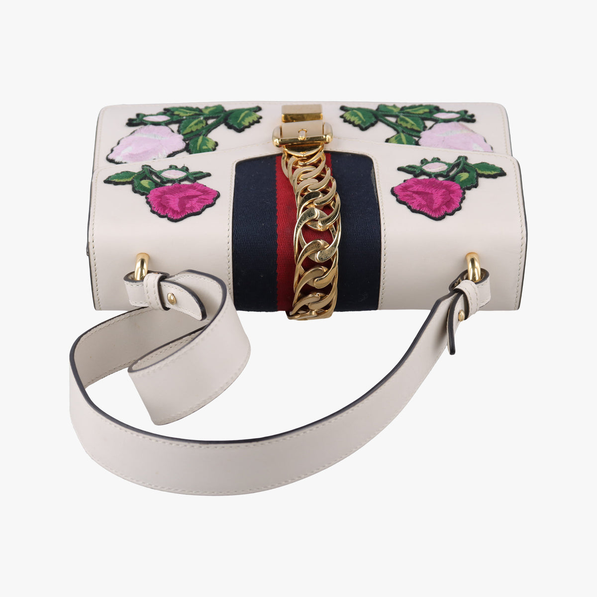 Sylvie White Leather 421882 E023605233シルヴィ ホワイト レザー 421882 E023605233