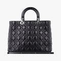 Lady Dior Black lambskin 01-MA-1110レディディオール ブラック ラムスキン 01-MA-1110