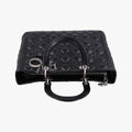 Lady Dior Black lambskin 01-MA-1110レディディオール ブラック ラムスキン 01-MA-1110