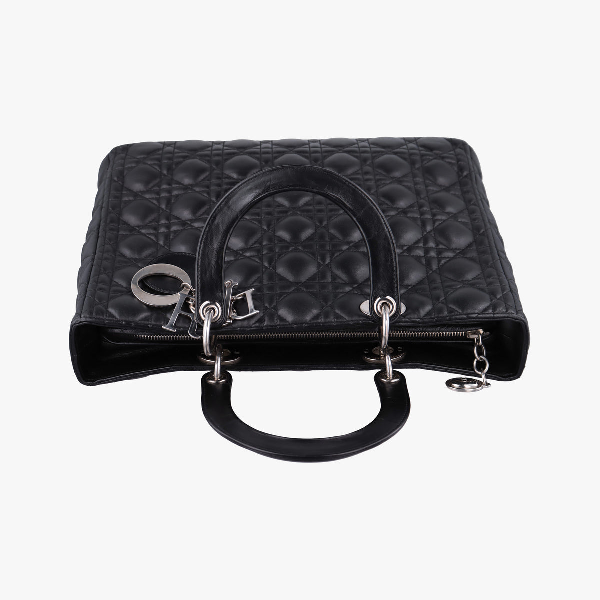 Lady Dior Black lambskin 01-MA-1110レディディオール ブラック ラムスキン 01-MA-1110
