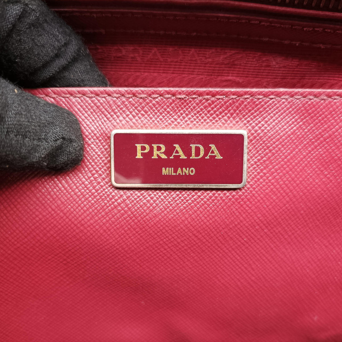 Galleria Burgundy SAFFIANO Leather BN1874 180/Bガレリア ワインレッド サフィアーノレザー BN1874 180/B
