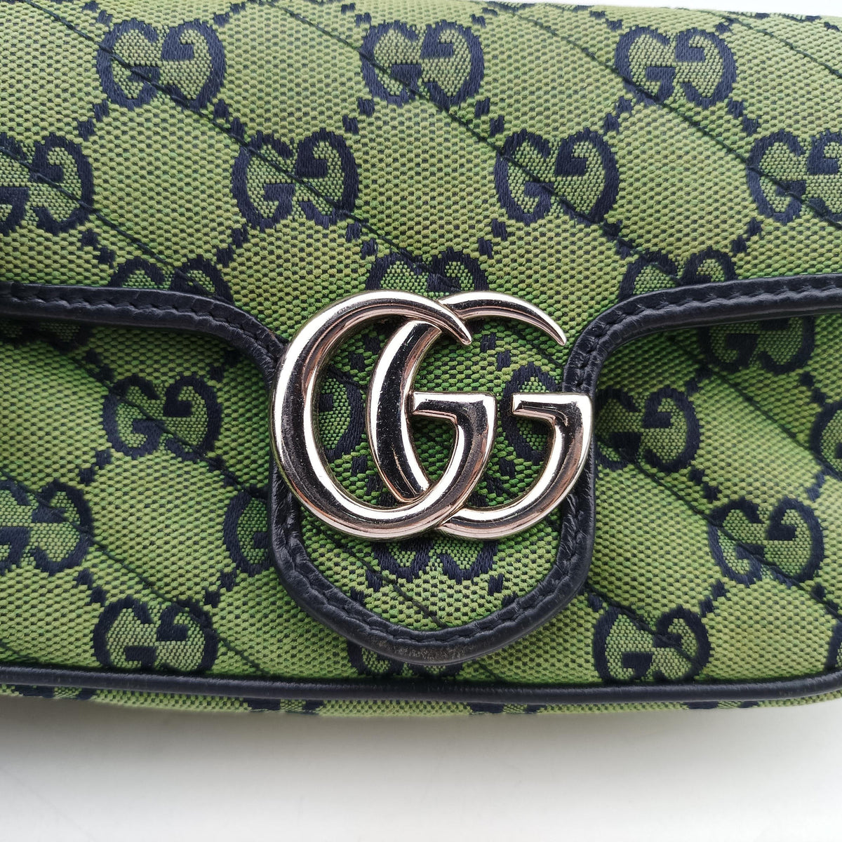 GG Marmont Green Canvas 476433 GGマーモント グリーン キャンバス 476433