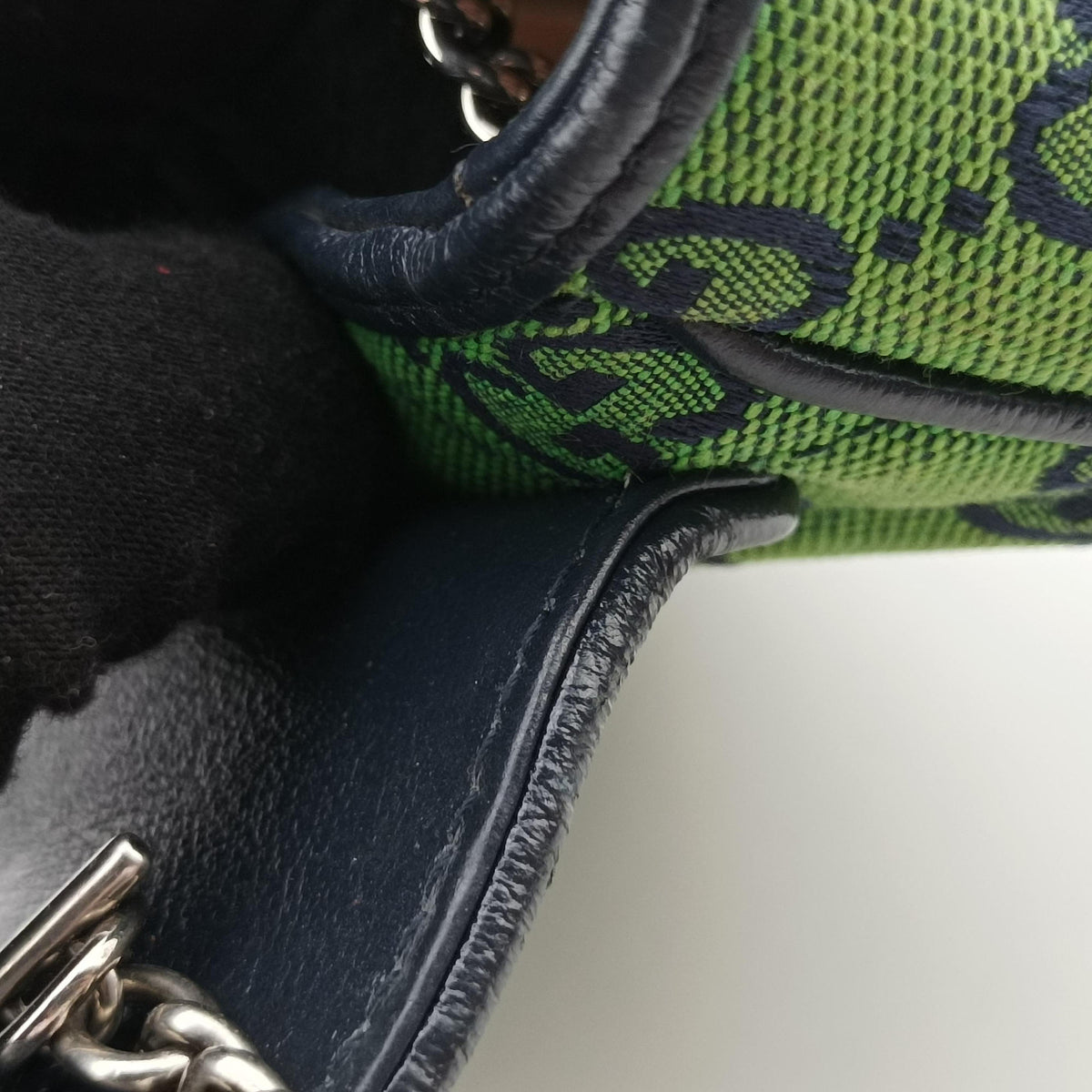 GG Marmont Green Canvas 476433 GGマーモント グリーン キャンバス 476433