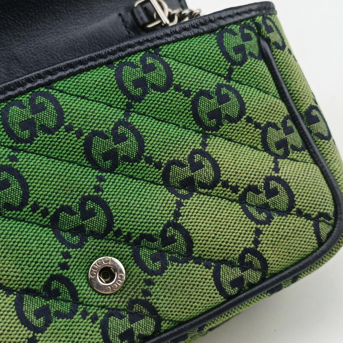 GG Marmont Green Canvas 476433 GGマーモント グリーン キャンバス 476433