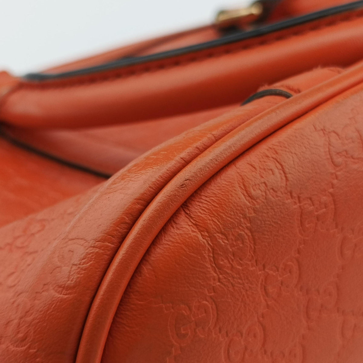 Microguccissima Orange Leather 449654 I022311017マイクログッチシマ オレンジ レザー 449654 I022311017
