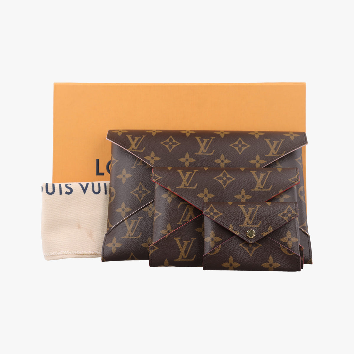 Pochette Kirigami Brown Monogram Canvas M62034 IC Chipポシェットキリガミ モノグラム/ブラウン モノグラム キャンバス M62034 ICチップ