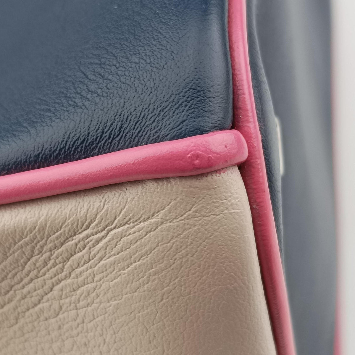 Diorissimo Navy×Pink Leather 09-MA-1104ディオリッシモ ネイビー×ピンク レザー 09-MA-1104