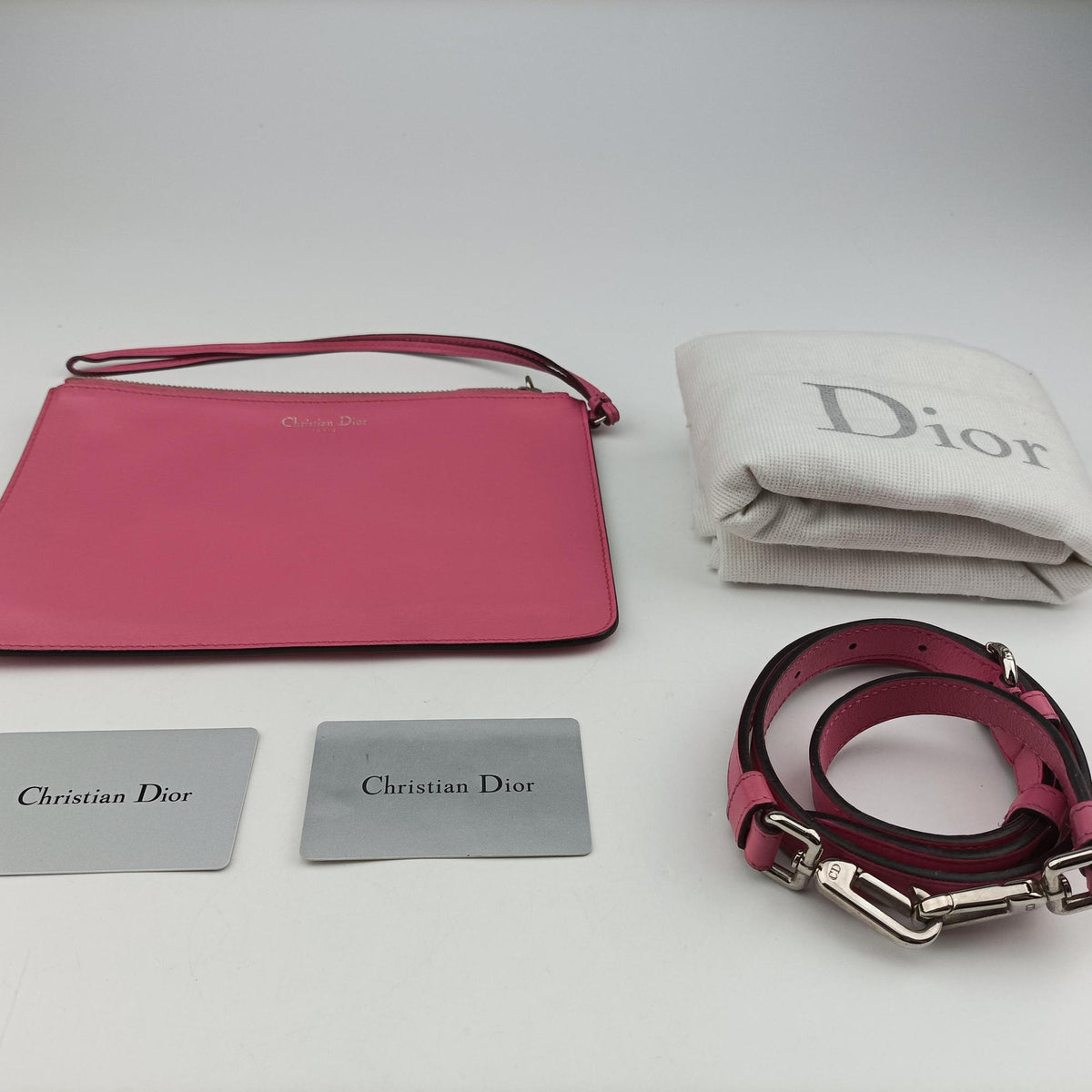Diorissimo Navy×Pink Leather 09-MA-1104ディオリッシモ ネイビー×ピンク レザー 09-MA-1104