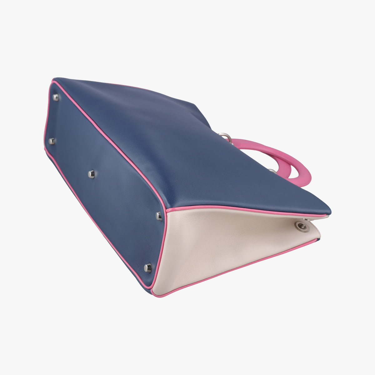 Diorissimo Navy×Pink Leather 09-MA-1104ディオリッシモ ネイビー×ピンク レザー 09-MA-1104