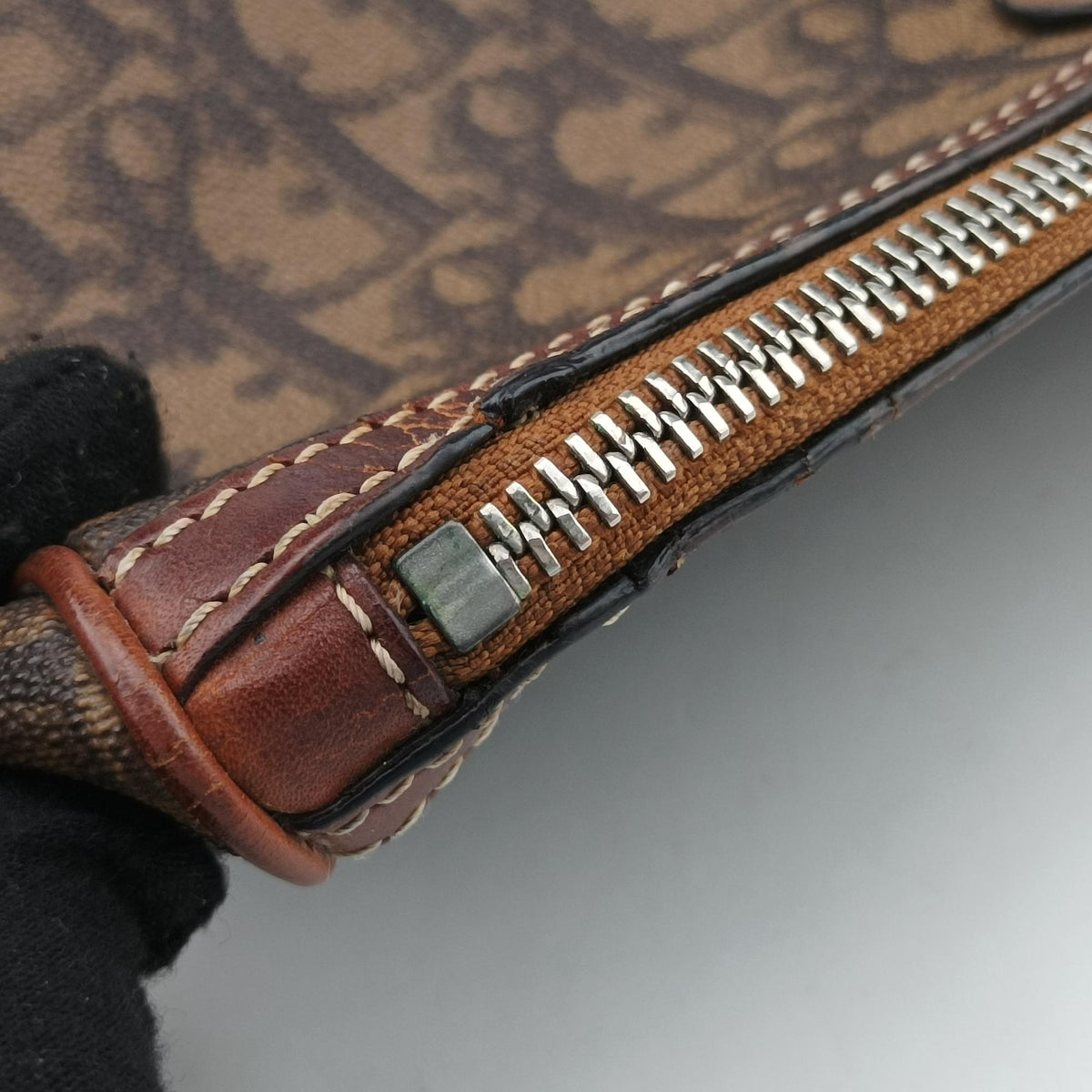Trotter Romantic Brown PVC coated canvas×Leather 03-BO-1006トロッターロマンティック ブラウン PVCコーティングキャンバス×レザー 03-BO-1006