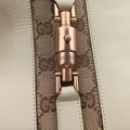 Piston Lock Jackie Hobo White Leather×canvas 120885 ニュージャッキー ホワイト レザー×キャンバス 120885 