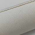 Triangle Logo White Saffiano Leather 2VL012 56 8トライアングル ロゴ ホワイト サフィアーノレザー 2VL012 56 8