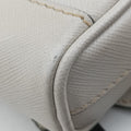 Triangle Logo White Saffiano Leather 2VL012 56 8トライアングル ロゴ ホワイト サフィアーノレザー 2VL012 56 8