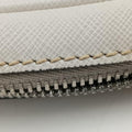 Triangle Logo White Saffiano Leather 2VL012 56 8トライアングル ロゴ ホワイト サフィアーノレザー 2VL012 56 8