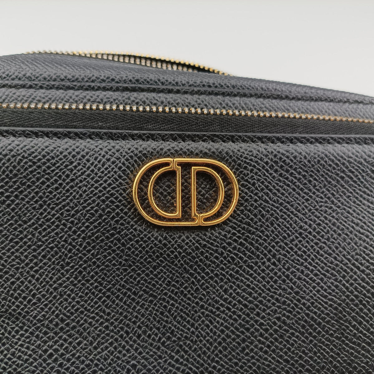 Caro Double Pouch Black Leather 05-BO-0271カロ ダブル ポーチ ブラック レザー 05-BO-0271