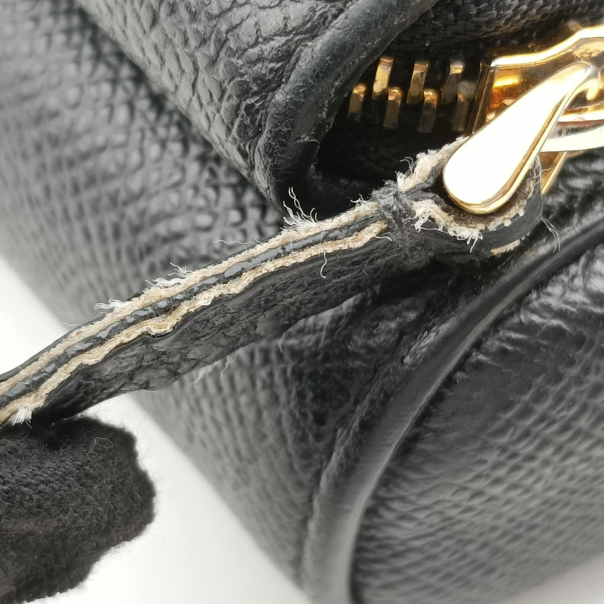 Caro Double Pouch Black Leather 05-BO-0271カロ ダブル ポーチ ブラック レザー 05-BO-0271