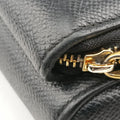 Caro Double Pouch Black Leather 05-BO-0271カロ ダブル ポーチ ブラック レザー 05-BO-0271