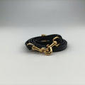 Caro Double Pouch Black Leather 05-BO-0271カロ ダブル ポーチ ブラック レザー 05-BO-0271