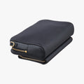 Caro Double Pouch Black Leather 05-BO-0271カロ ダブル ポーチ ブラック レザー 05-BO-0271