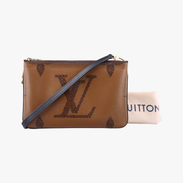 Pochette Double Zip Brown Monogram Giant M69203 GI2280 IC Chipポシェット ドゥーブルジップ モノグラム/ブラウン モノグラム ジャイアント M69203 GI2280 ICチップ