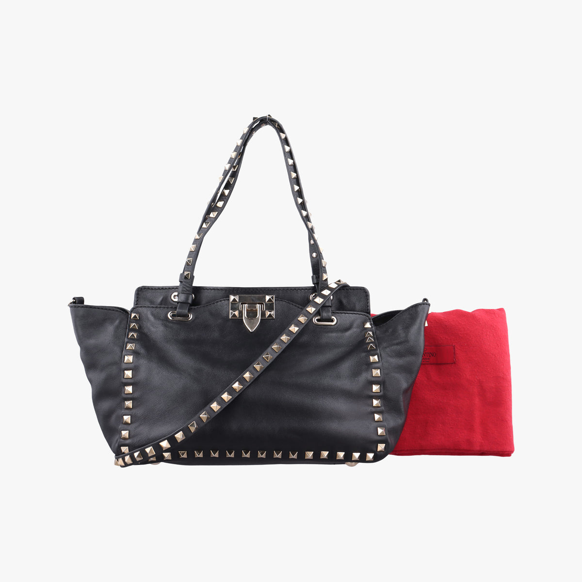 Rockstud Black Leather Lot number unknownロックスタッズ ブラック レザー 製番不明