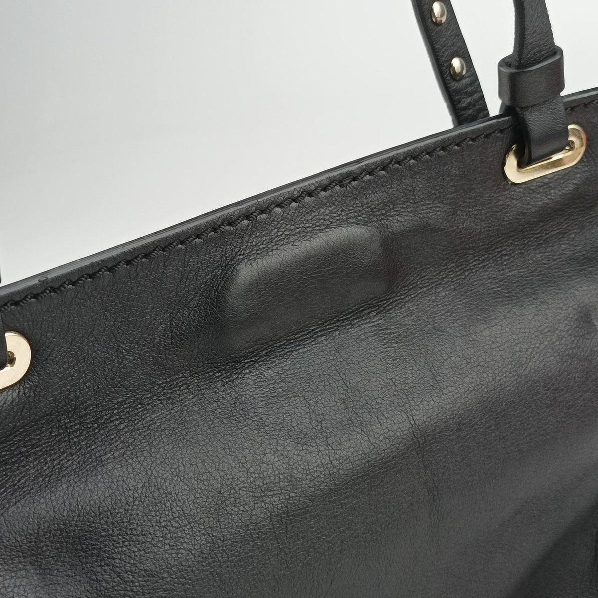 Rockstud Black Leather Lot number unknownロックスタッズ ブラック レザー 製番不明