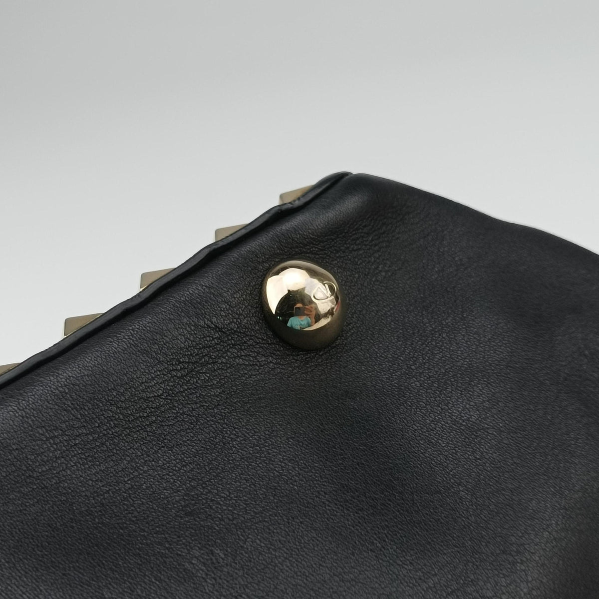 Rockstud Black Leather Lot number unknownロックスタッズ ブラック レザー 製番不明