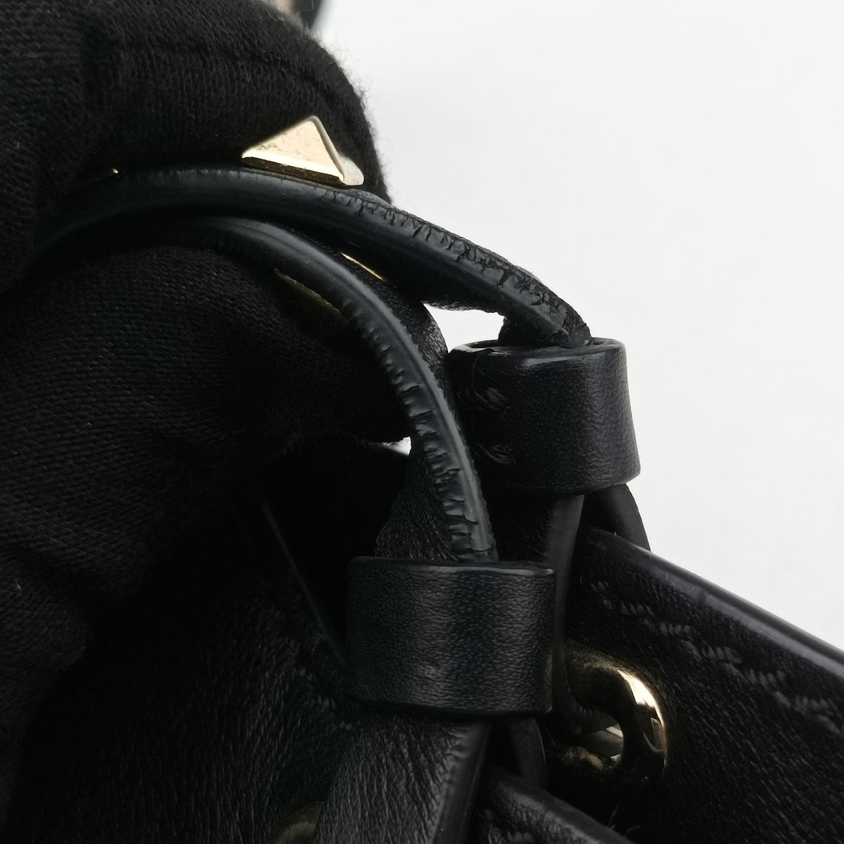 Rockstud Black Leather Lot number unknownロックスタッズ ブラック レザー 製番不明