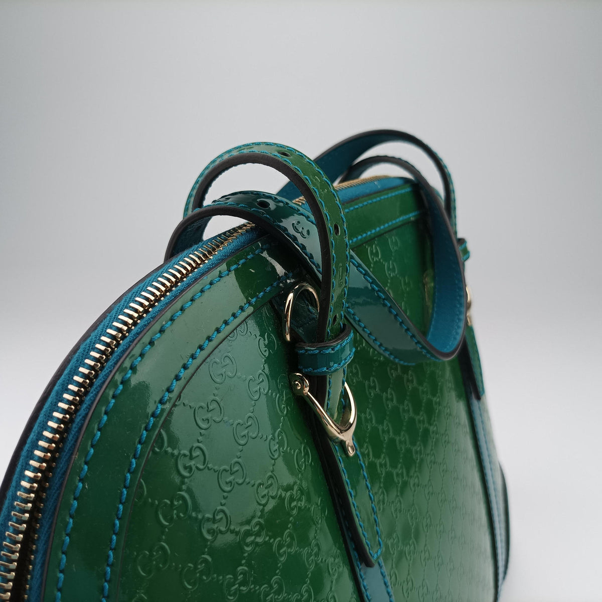 Microguccissima Green Patent Leather 309617 G016346016マイクログッチシマ グリーン パテント 309617 G016346016