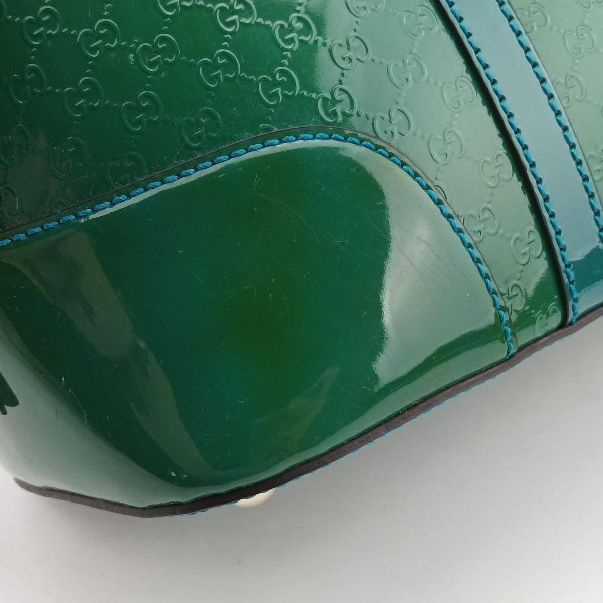 Microguccissima Green Patent Leather 309617 G016346016マイクログッチシマ グリーン パテント 309617 G016346016