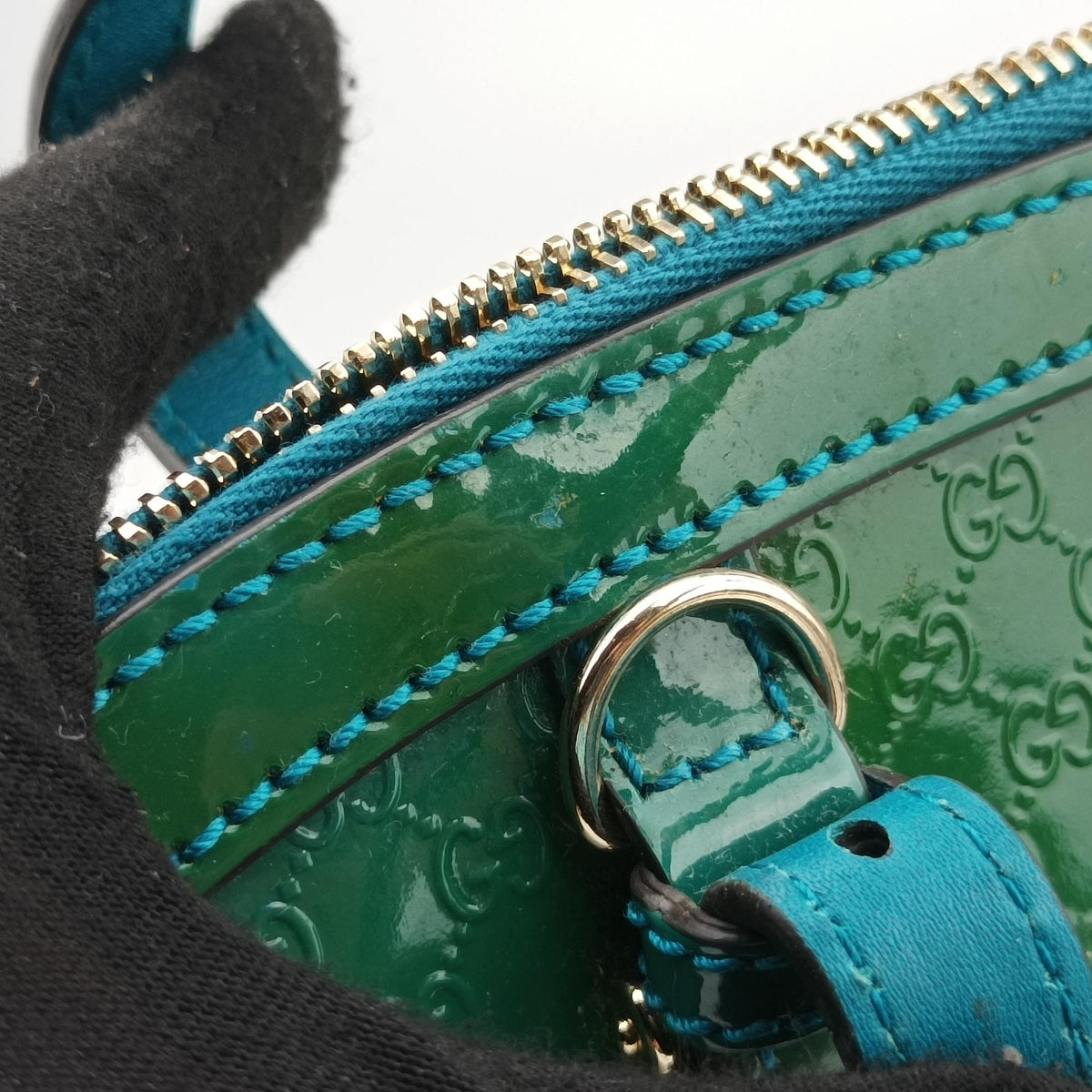 Microguccissima Green Patent Leather 309617 G016346016マイクログッチシマ グリーン パテント 309617 G016346016