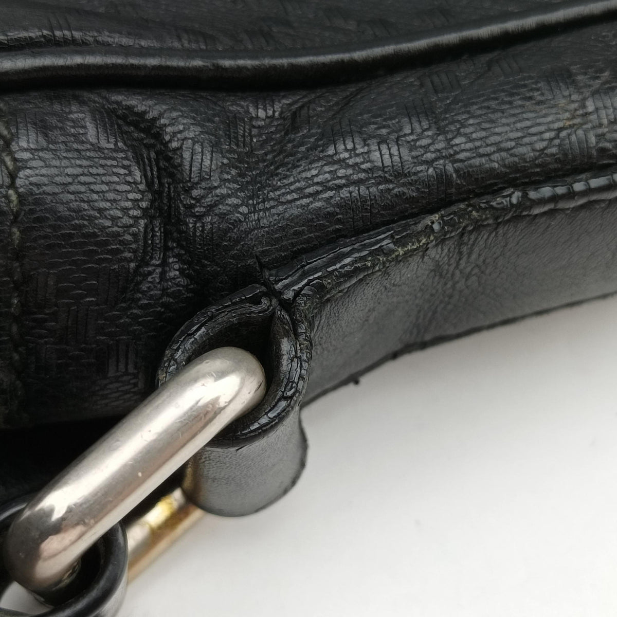 Diamante Messenger Black leather 201448 Lot number unknownディアマンテ メッセンジャー ブラック レザー 201448 製番不明