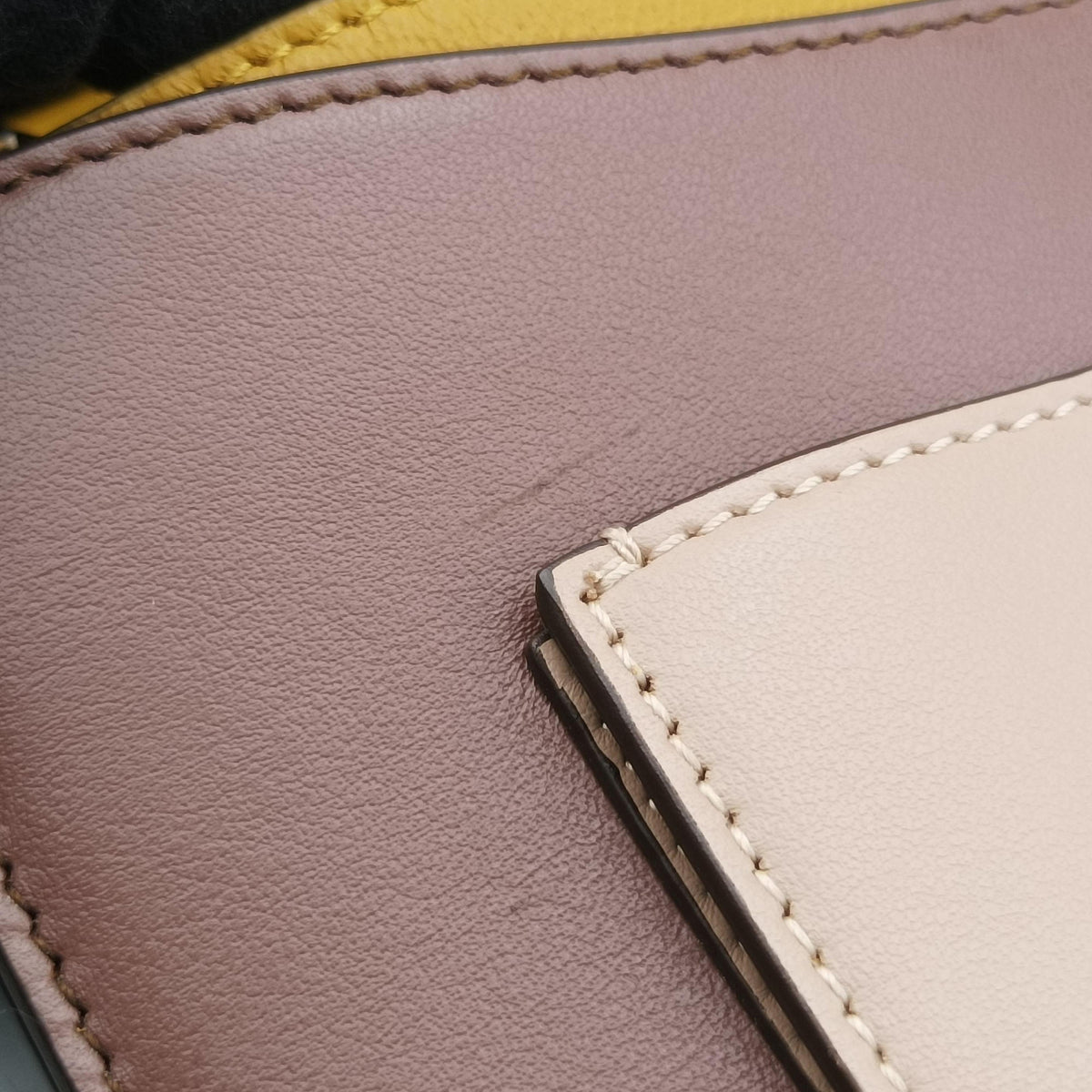 Marisol Brown×Beige ×Yellow Leather DY-21 F576マリソル ブラウン×ベージュ×イエロー レザー DY-21 F576