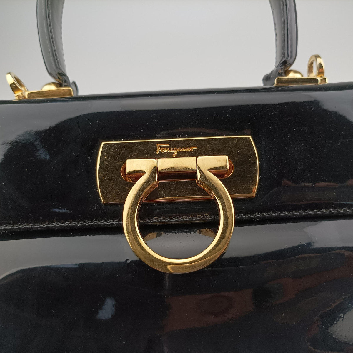 Gancini Black Patent BX-212193ガンチーニ ブラック パテント BX-212193