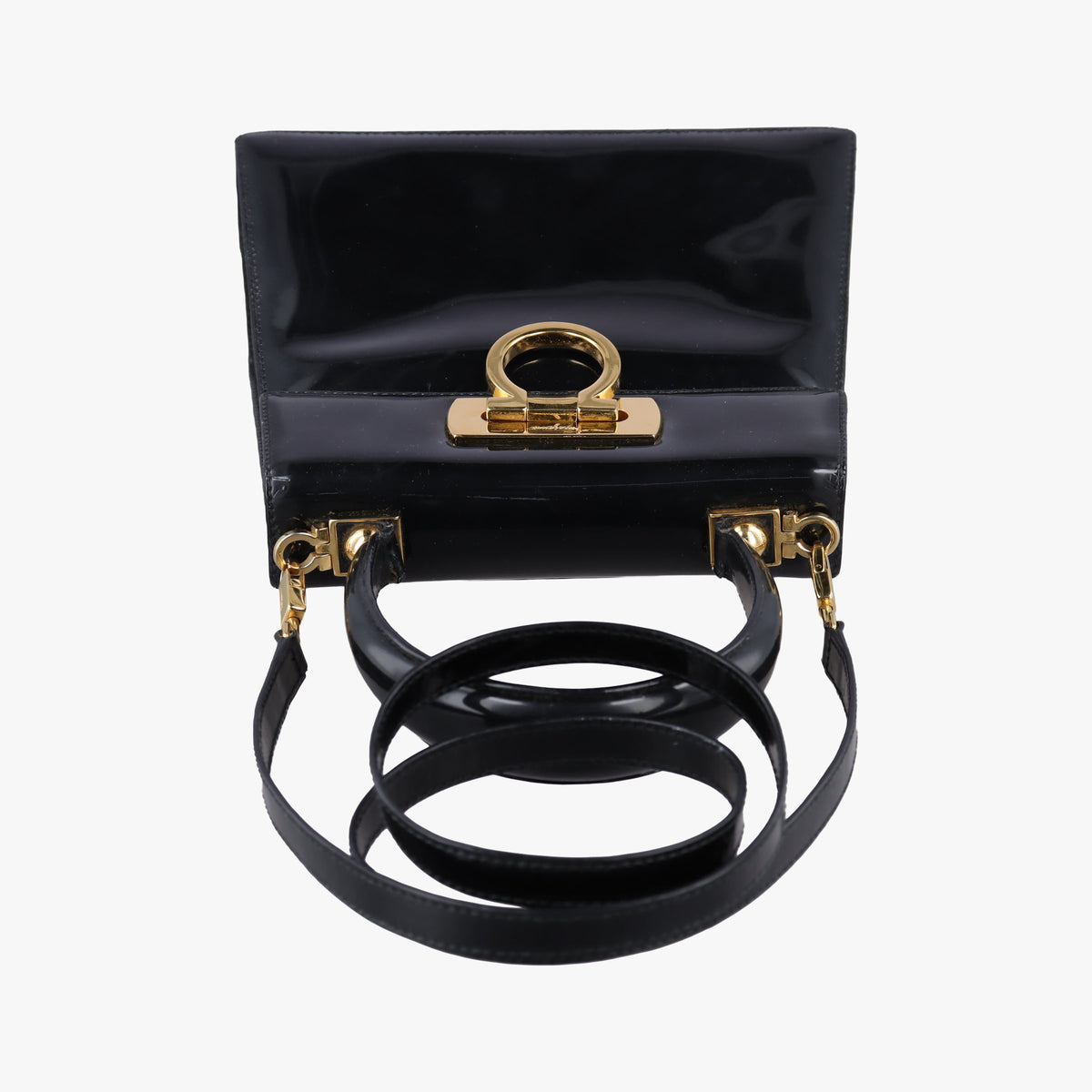Gancini Black Patent BX-212193ガンチーニ ブラック パテント BX-212193