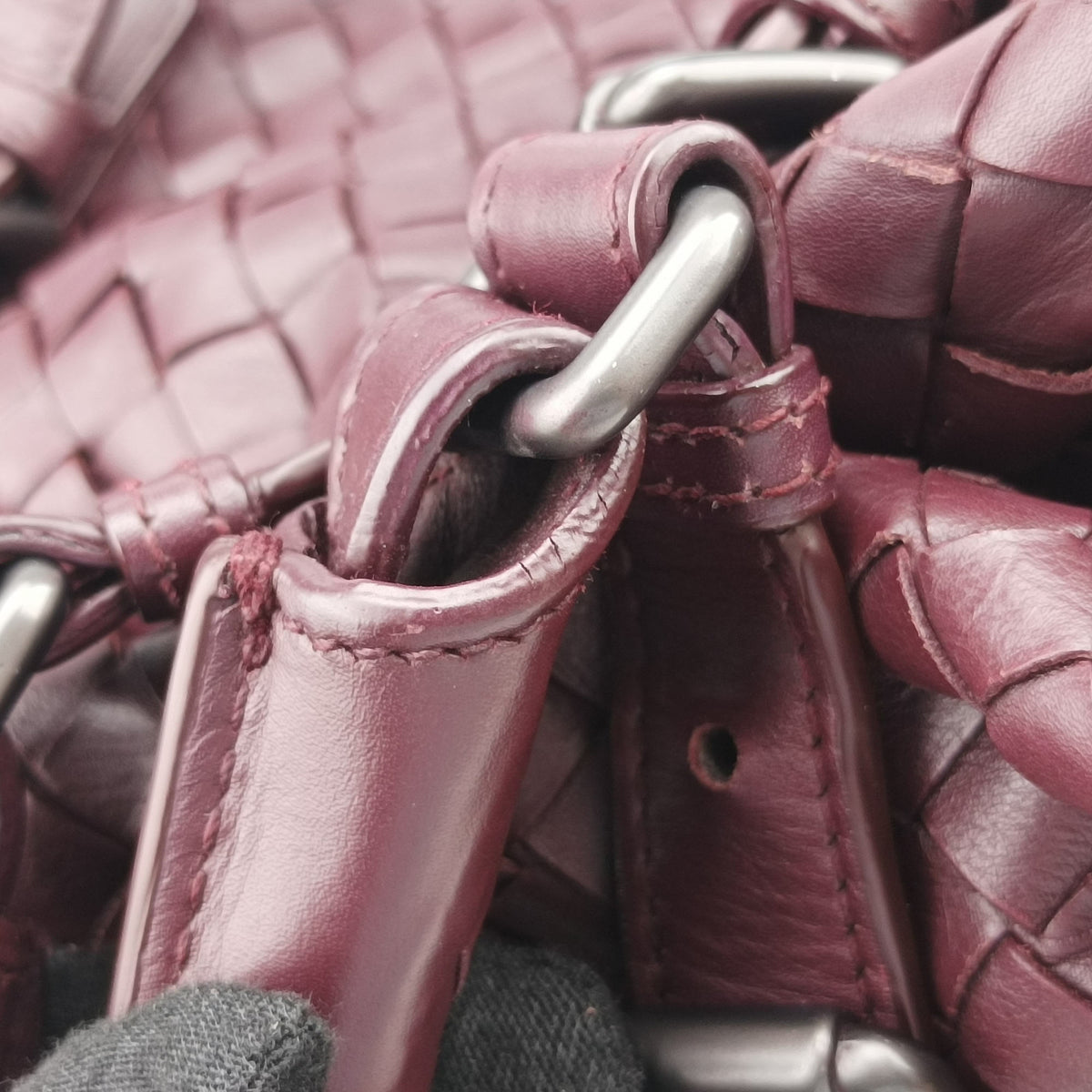 Intrecciato Burgundy lambskin B02794757Yイントレチャート ワインレッド ラムスキン B02794757Y